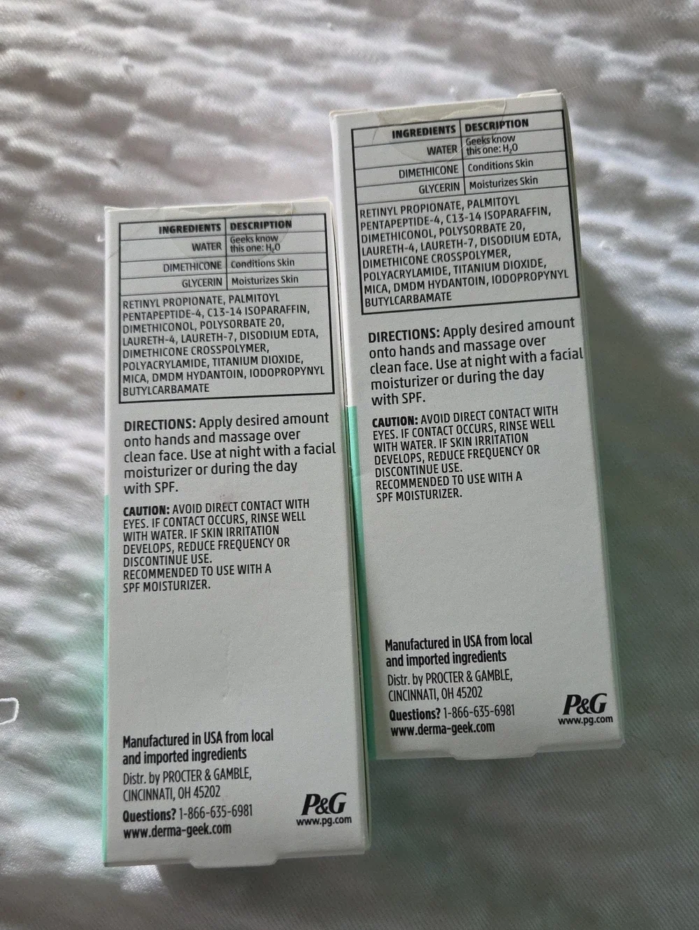 (2) Derma Geek Smoothing Facial Serum Retinoid. NIB. Unisex.
